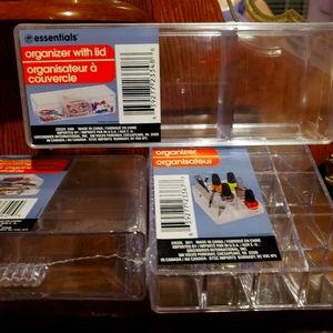 NEW, 5 Piece set, Makeup organizers - Clear